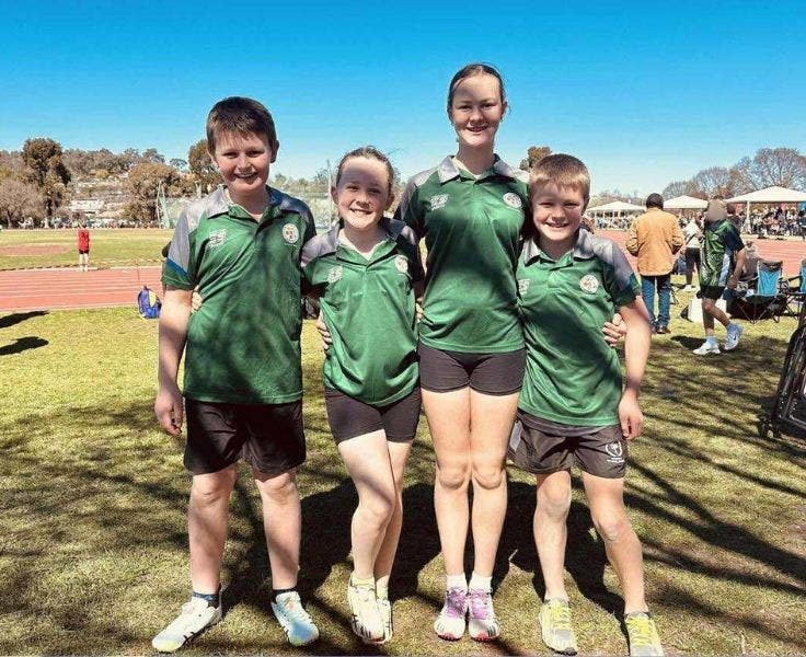 Students representing athletics